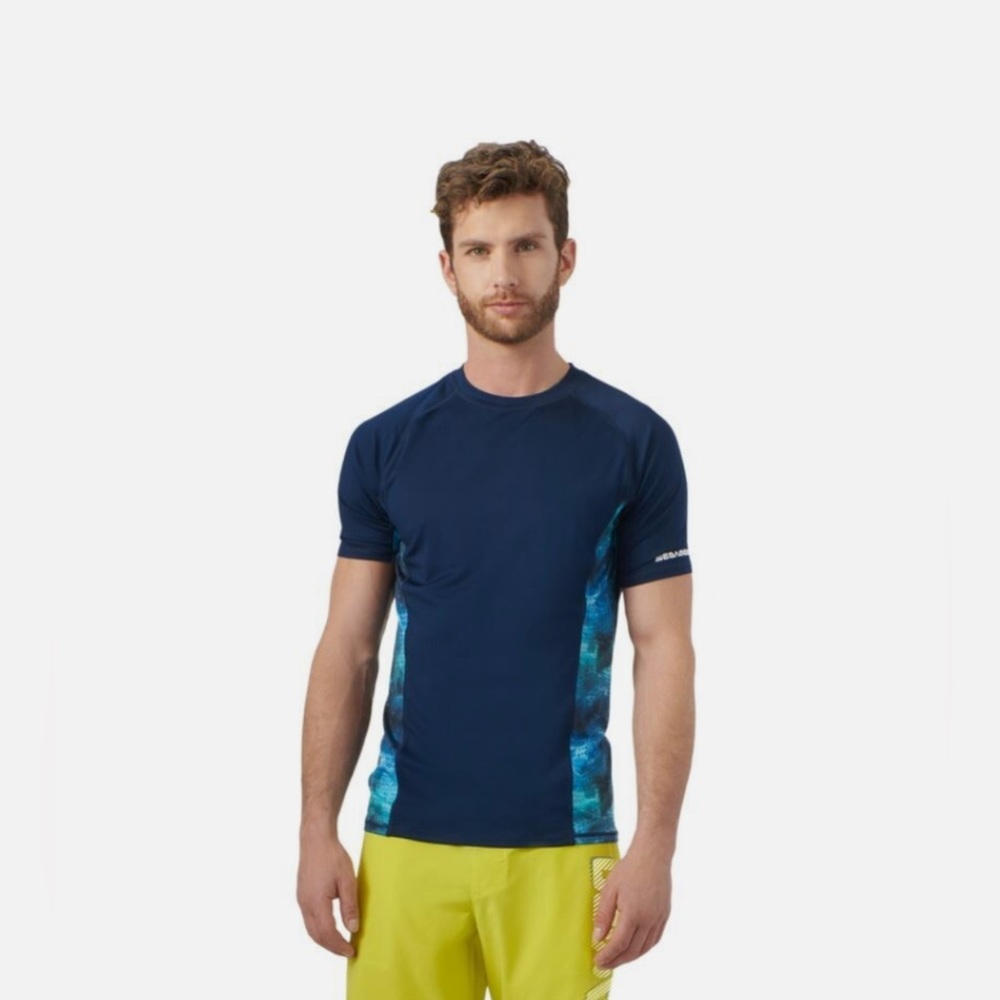 Sea-Doo Men's Short Sleeve Rashguard Performance Shirt.  Marine Navy  XL.   NWT